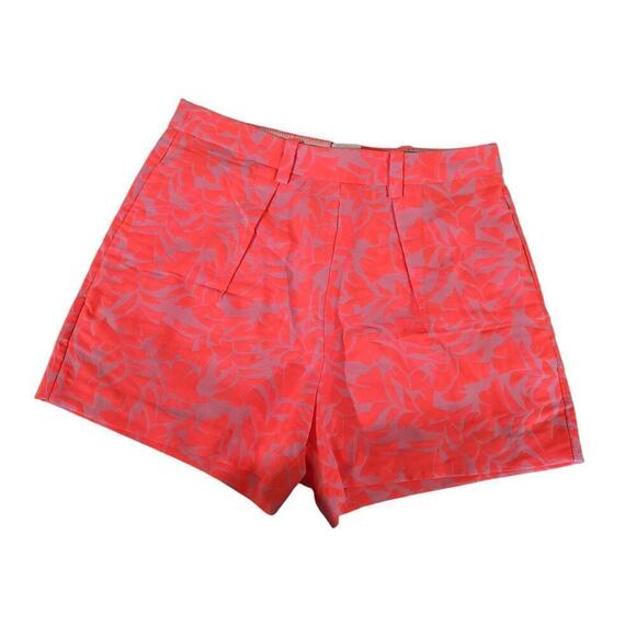 J. Crew Pants - J.Crew Coral Jacquard Shorts Neon Orange Size 00